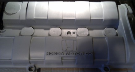 Honda CRX ED9 (D16Z5): Ventildeckel mit Alugrundierung im Backofen